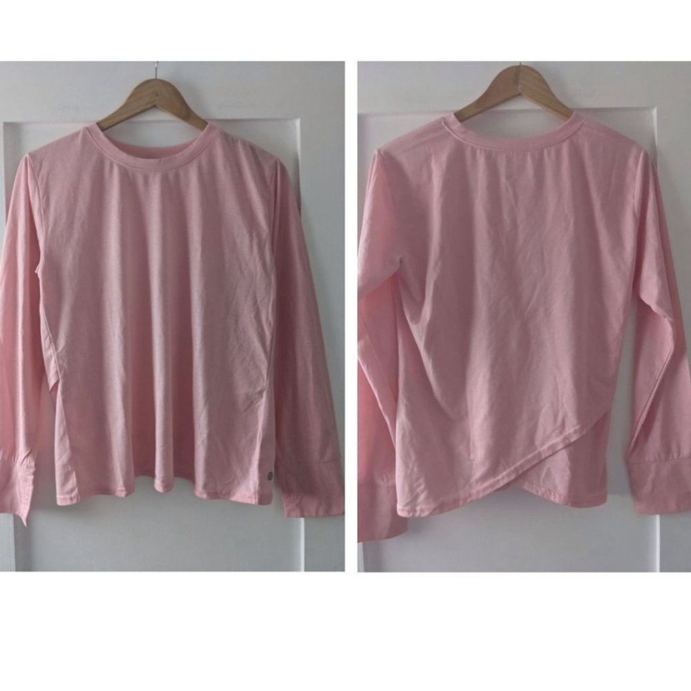 NEW Z by Zella | Girls Cross back long sleeve tee in Pink